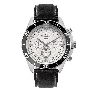 Relógio Condor Covd54bj/3b Couro Preto