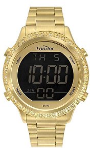 Relógio Condor Feminino Digital Dourado Cobj3463ah/4d