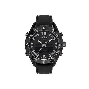 Relógio Condor Preto Masculino Cobj3689aa/k2p + Fone