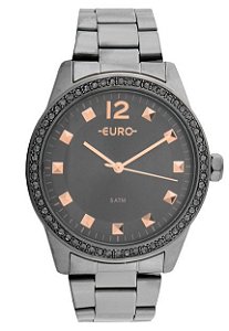 Relógio Euro Feminino Construções Grafite Eu2035yrn/4c