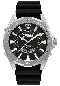 Relógio Technos Masculino Anadigi Skydiver Preto Wt205fz/2p