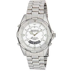 RELOGIO TECHNOS MASC T20557S/3B SKYDIVER BRANCO