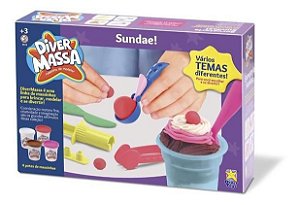 KIT MASSINHA MODELAR SUNDAE COM ACESSORIOS