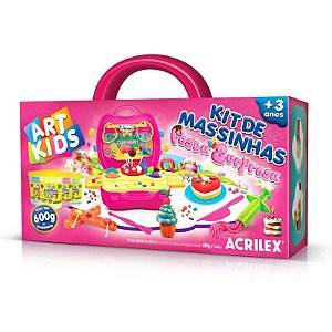 KIT MASSINHA FESTA SURPRESA 600G ACRILEX