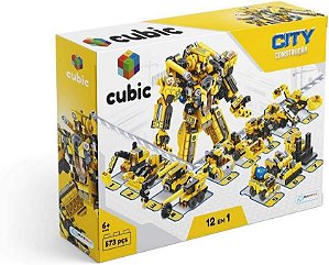 LEGO CUBIC CITY CONSTRUÇÃO 12 EM 1 573PÇS MULTIKIDS BR1093