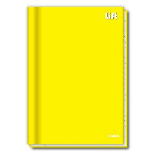 Kit C/5 Cadernos Brochura 80F Lift Amarelo Credeal