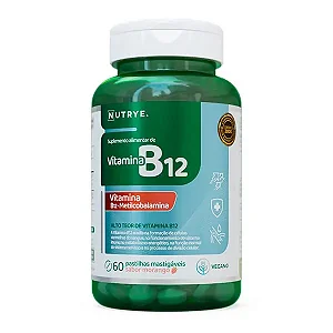 Vitamina B12 Metilcobalamina - 60 pastilhas mastigáveis