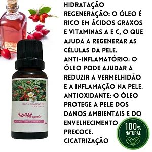 Óleo de Rosa Mosqueta 20ml - Produto 100% NATURAL