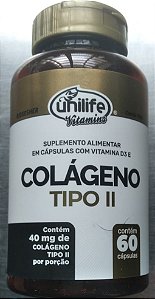 Colágeno tipo II - 40mg de colágeno