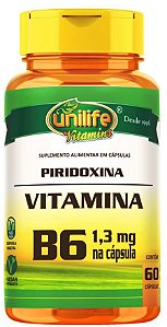 VITAMINA B6 / Piridoxina - C/ 60 COMPRIMIDOS