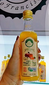 Vinagre orgânico de maçã com Mel,Cúrcuma e Gengibre - 250ml