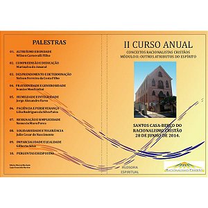 DVD do II Curso Anual de Santos - Conceitos Racionalistas Cristãos (módulo II)