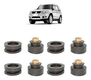 8 Bucha Refil Travessa Cambio Pajero Tr4 / Io Mr132701