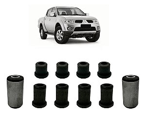 Kit Bucha Jumelo Feixe De Molas L200 Triton 10 Peças