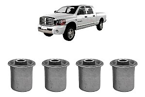 Kit 04 Bucha Bandeja Tirante Inferior Dodge Ram 2500 5.9