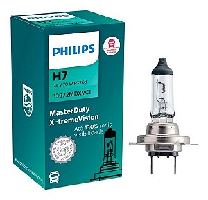 Lâmpada Philips H7 Para Faróis Caminhoes De 24 V 13972mdxvc1