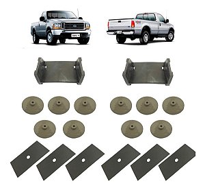 Calço Isolador Anti Ruido Feixe De Molas F250 4x2 4x4 Todas