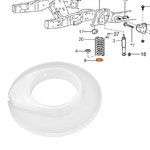 Isolador Mola Suspensão Dianteira Inferior F250 F350 1998