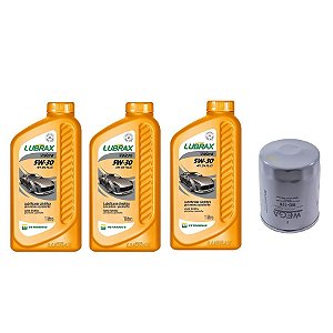 Kit Troca Óleo Sintético 5w30 Fiat Novo Uno 1.0 Vivace 10/16