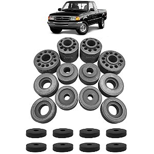 Kit Coxim Cabine e Kit Calço Carroceria Ford Ranger 1993 até 1997