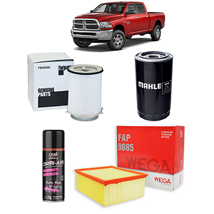Kit Filtro Ar Filtro Óleo Filtro Combustível Dodge Ram 2500 6.7 2012 até 2018