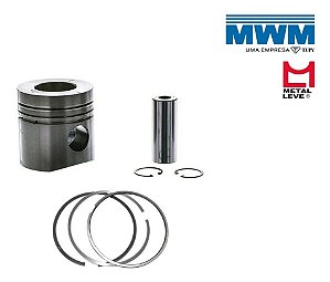 Pistão Com Aneis Std Motor Mwm 229 Aspirado Pino 32mm