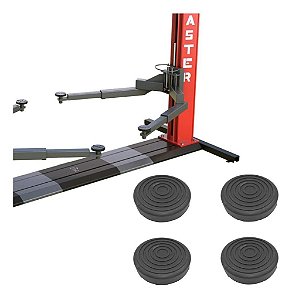 Kit 4 Sapatas P/ Elevador 120mm Borracha De Pneu Reforçada