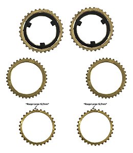 Kit Anel Sincronizador 1a 2a 3a 4a 5a Ré GM Chevrolet S10 Blazer 2.2 2.4 1995 até 2011 "Caixa Eaton 1305"