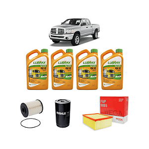 Kit Troca Óleo E Filtros Dodge Ram 2500 5.9 2005 Até 2009