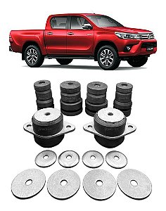 Jogo Completo Calço Coxim Cabine Toyota Hilux Cabine Dupla 2016 2017 2018 2019 2020 2021 2022 2023