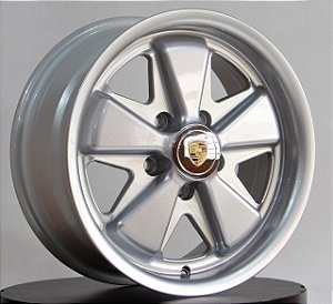 RODA 911 FUCHS PRATA ARO 17x7 Furação 5X130