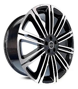 RODAS LAND ROVER VOGUE ARO 22 Furação 5X108 PRETO DIAMANTADO