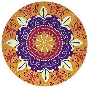Mandala Decorativa de Madeira (diâmetro: 40 cm)