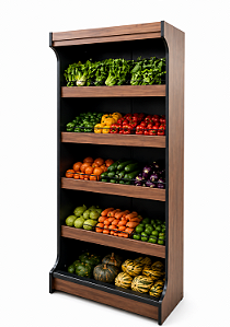 Expositor HortiFruti Vertical para Supermercados