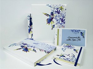 Kit Presente Beija-Flor - Cadernos e Cards