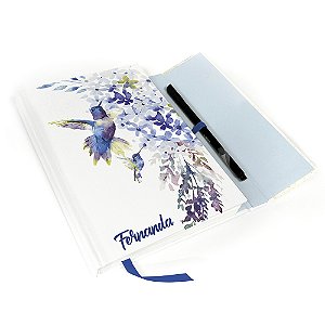 Caderno Personalizado Beija Flor com Ímã A5