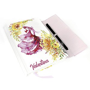 Caderno Personalizado Peixe com Ímã A5