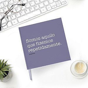 Caderno Quadrado Personalizado Frases Filósofos 20x20 - Sem Pauta