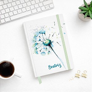 Caderno A5 Dente de Leão Aquarela com Elástico