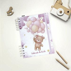 Caderneta de Saúde do Bebê ursinho e ursinha Personalizada