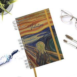Caderno O Grito de Munch com Wire-O A5 Personalizado