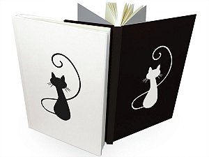 Caderno duplo gatos