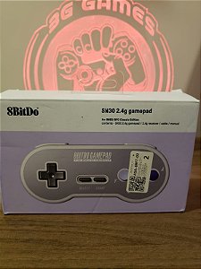 Controle 8bitdo - Super Nintendo Clássico -Wii - Wii U (Sn30 2.4g)