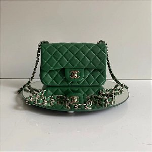 Bolsa Chanel Flap Mini Verde