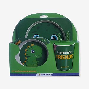 Kit Alimentação Infantil Dinossauro – Zonacriativa Breakfast Set