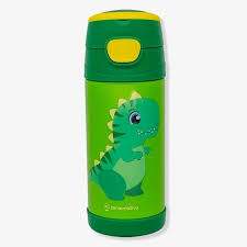 Garrafa Top Handle Infantil 350 ml Adesivo Diossauro Zona Criativa