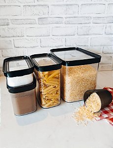 kit 4 Potes Herméticos