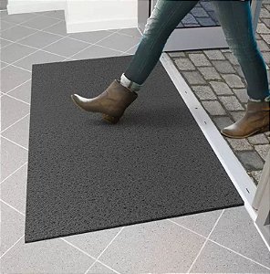 Capacho Kapazi VINIL LISO PRETO 120x60 CM