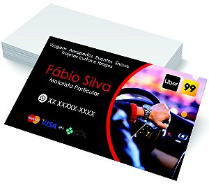 Cartão de Visita - Couchê 250G Verniz UV Total Frente 1000unid