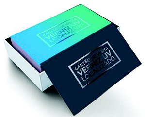 Cartão de Visita - Couchê 300G Verniz Localizado Frente e Verso 1000unid